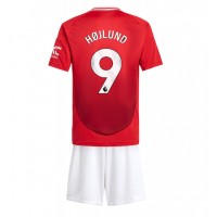 Manchester United Rasmus Hojlund #9 Replika babykläder Hemmaställ Barn 2024-25 Kortärmad (+ korta byxor)